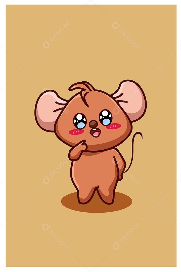 Rato Animal Ilustração Vetor EPS + AI