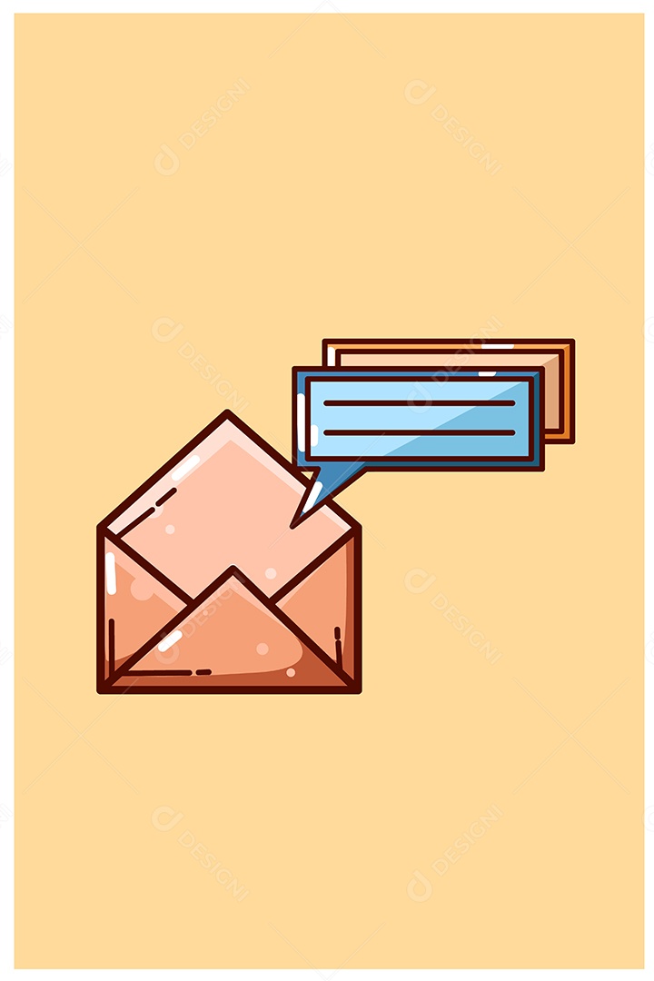 Ícone de Mensagem Ilustração Vetor EPS + AI