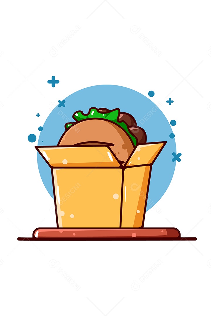 Lanche Ilustração Vetor EPS + AI