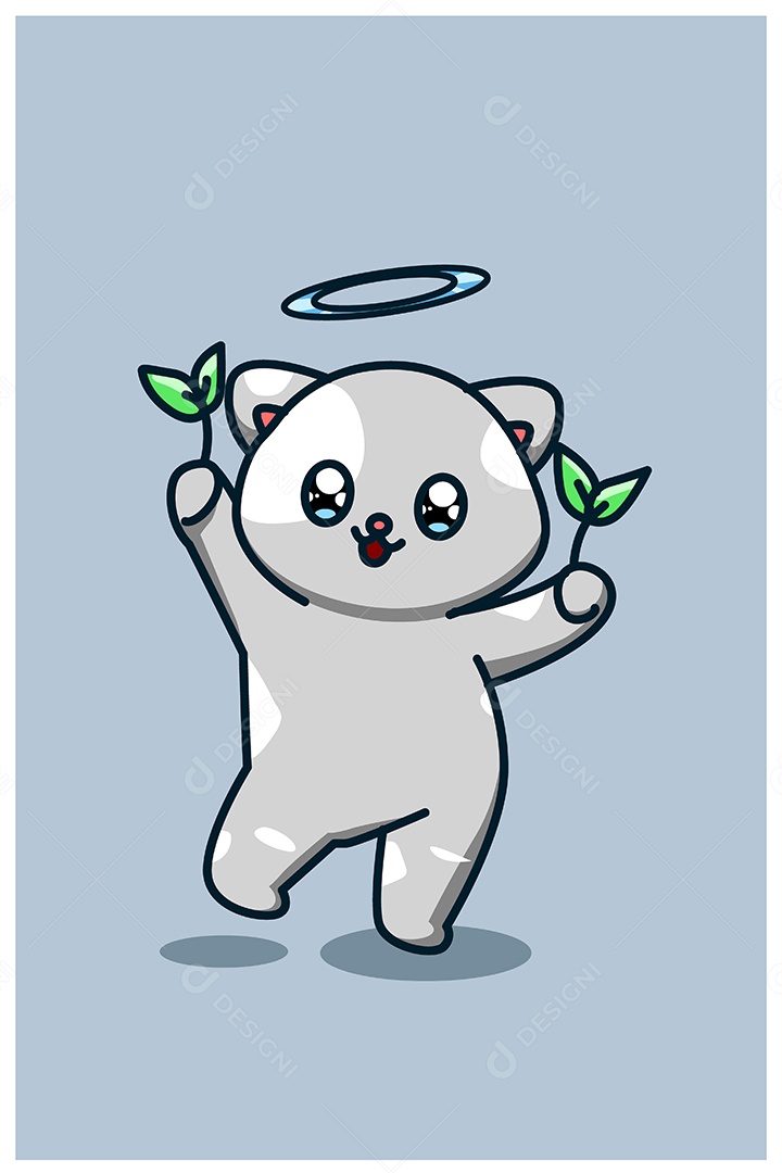 Gato Animal Ilustração Vetor EPS + AI