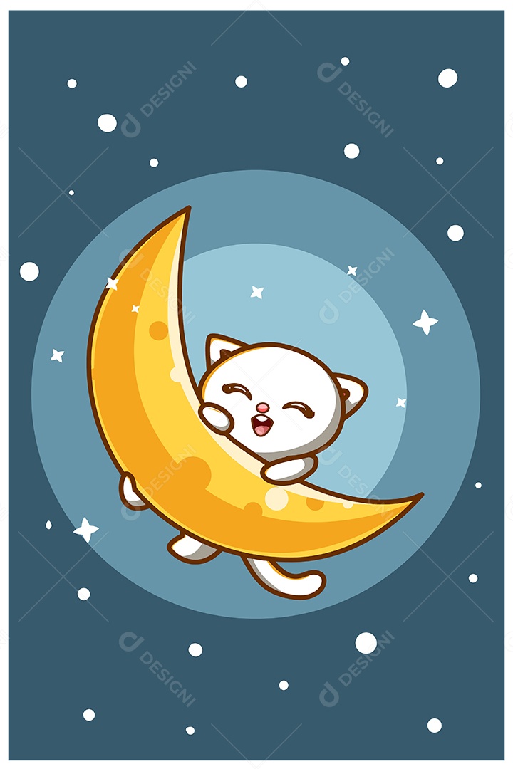 Gato Animal Ilustração Vetor EPS + AI