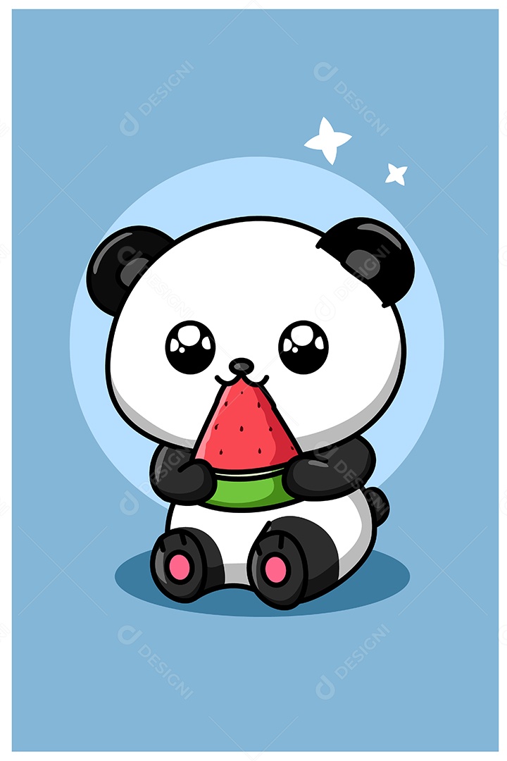 Urso Panda Animal Ilustração Vetor EPS + AI