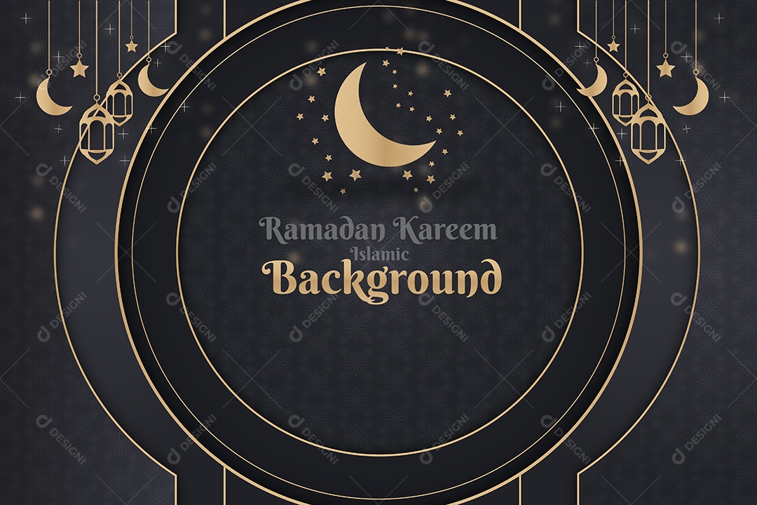 Ramadã Kareem  Fundo Vetor EPS Editável