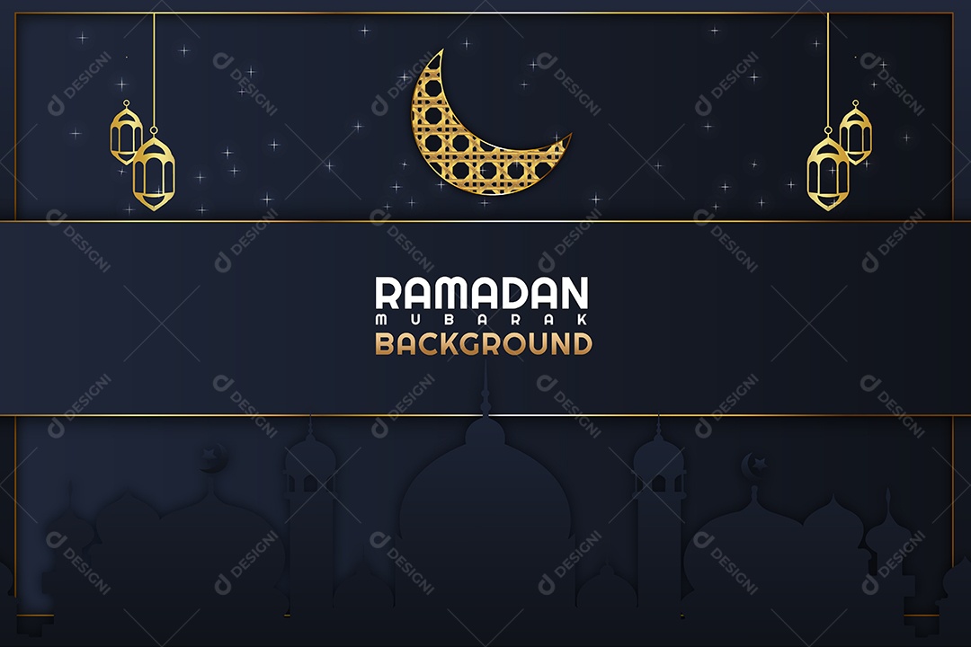 Fundo do Ramadã Vetor EPS Editável