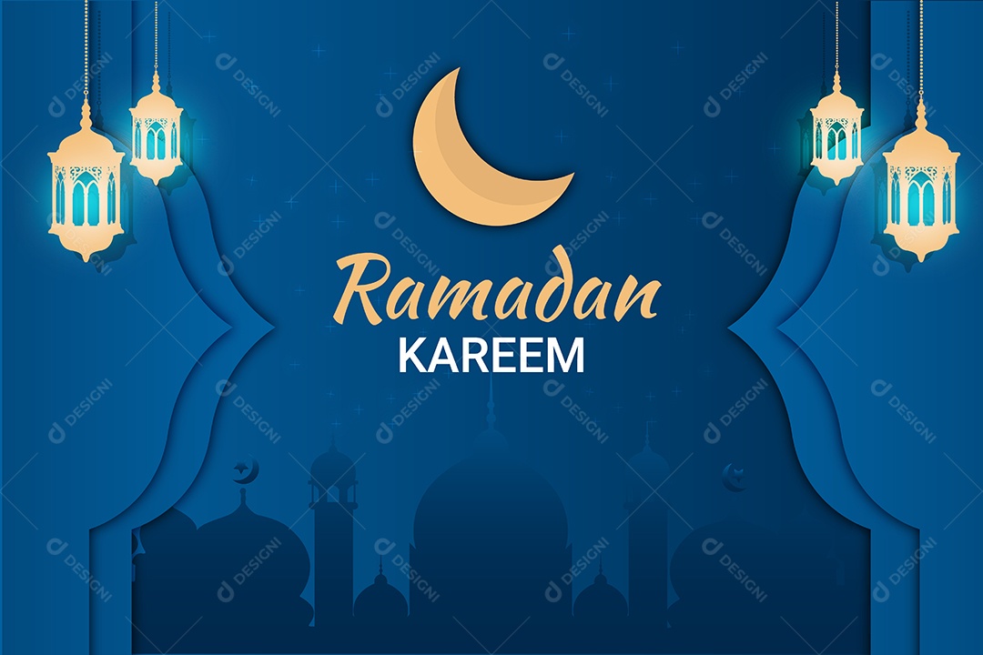 Ramadã Kareem Vetor EPS Editável