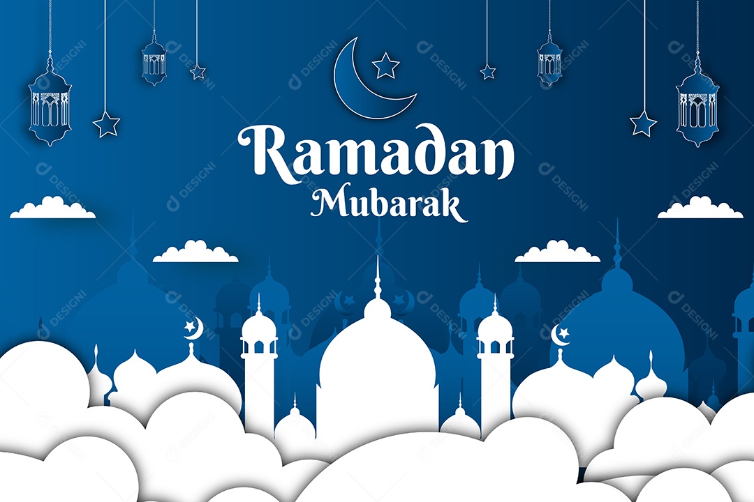 Feliz Ramadã Vetor EPS Editável