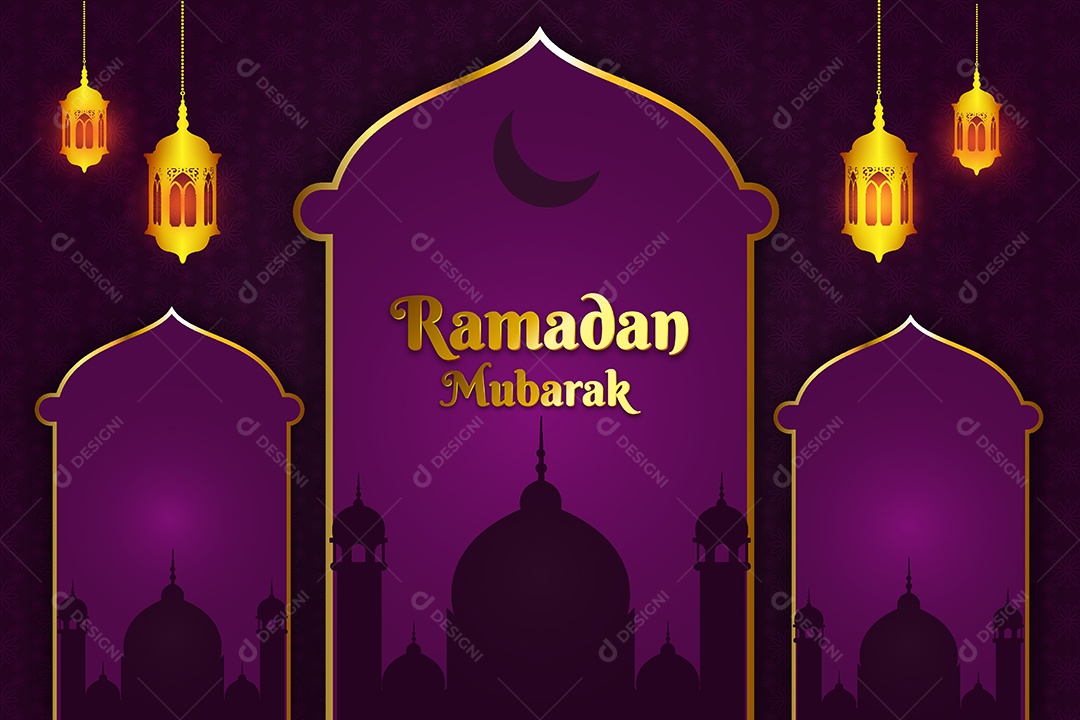 Feliz Ramadã Vetor EPS Editável