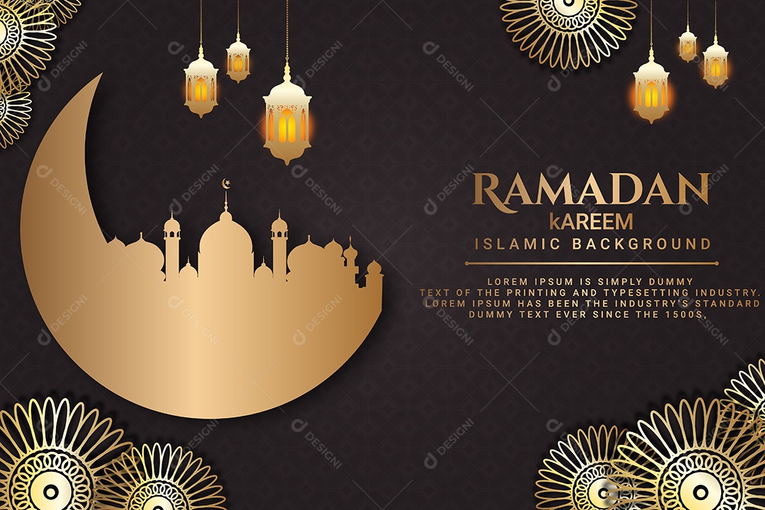 Ramadã Kareem Vetor EPS Editável