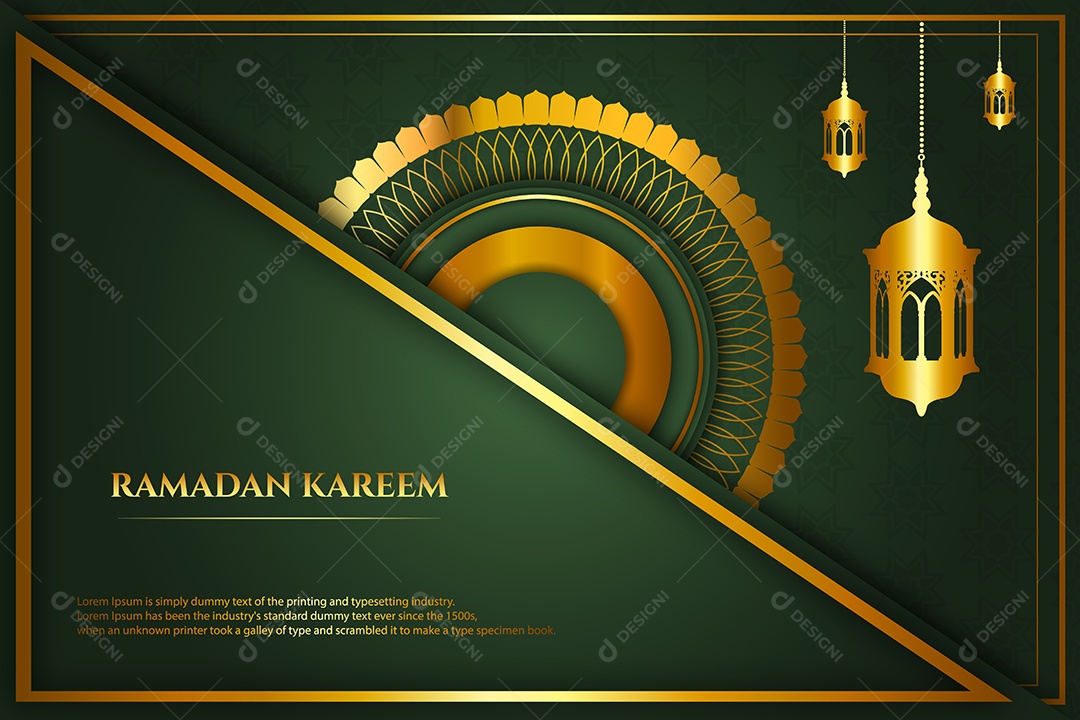 Ramadã Kareem Vetor EPS Editável