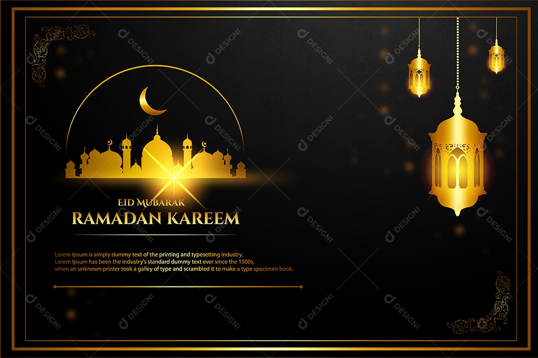 Ramadã Kareem Vetor EPS Editável