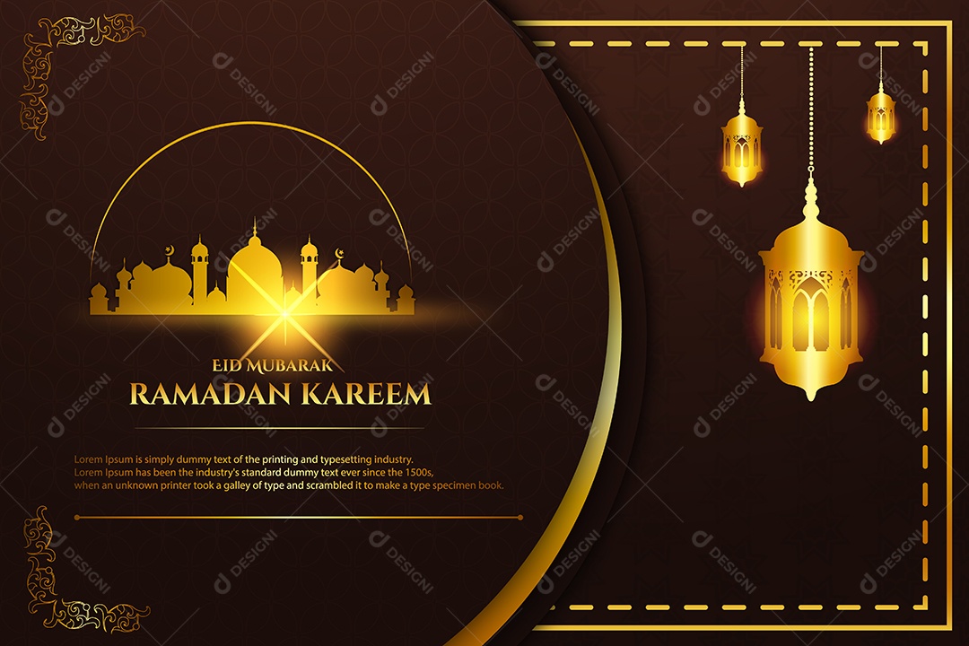 Ramadã Kareem Vetor EPS Editável