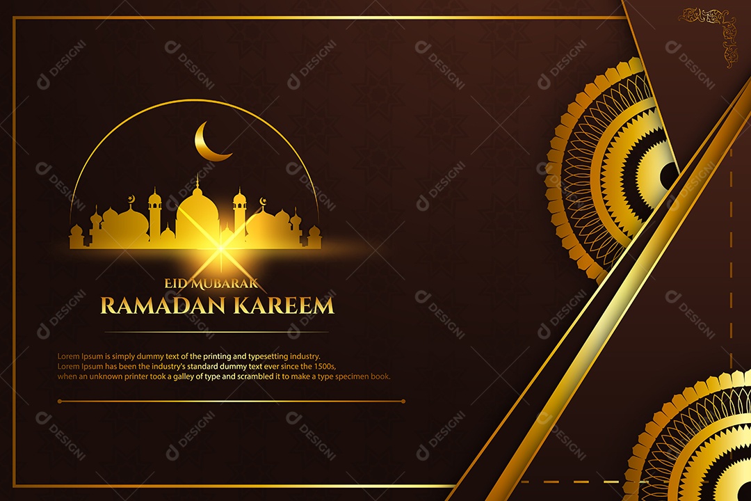 Ramadã Kareem Vetor EPS Editável