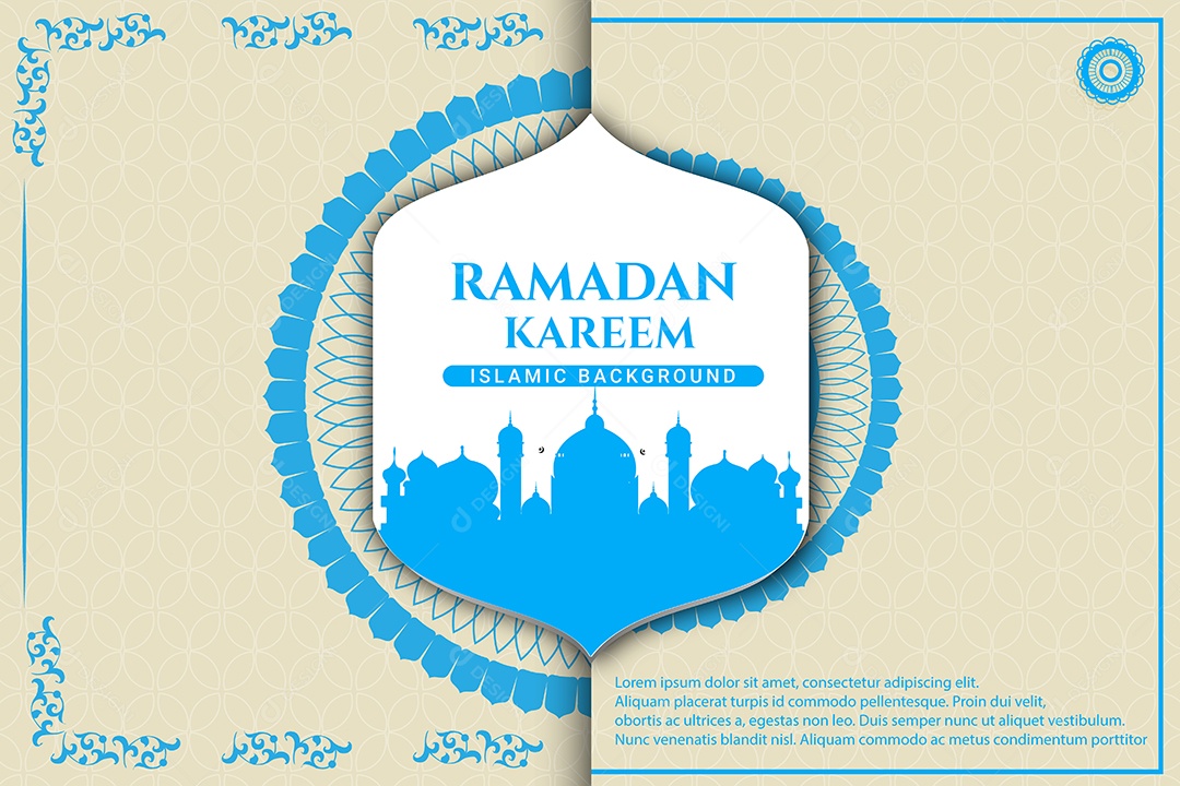 Ramadã Kareem Vetor EPS Editável