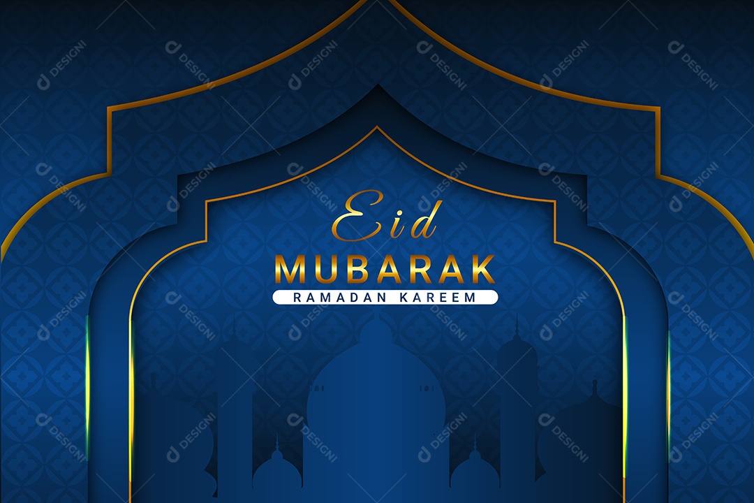 Feliz Eid Vetor EPS Editável