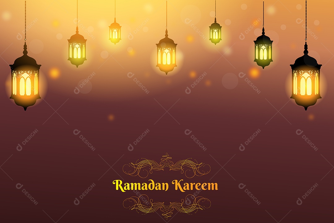 Ramadã Kareem Vetor EPS Editável