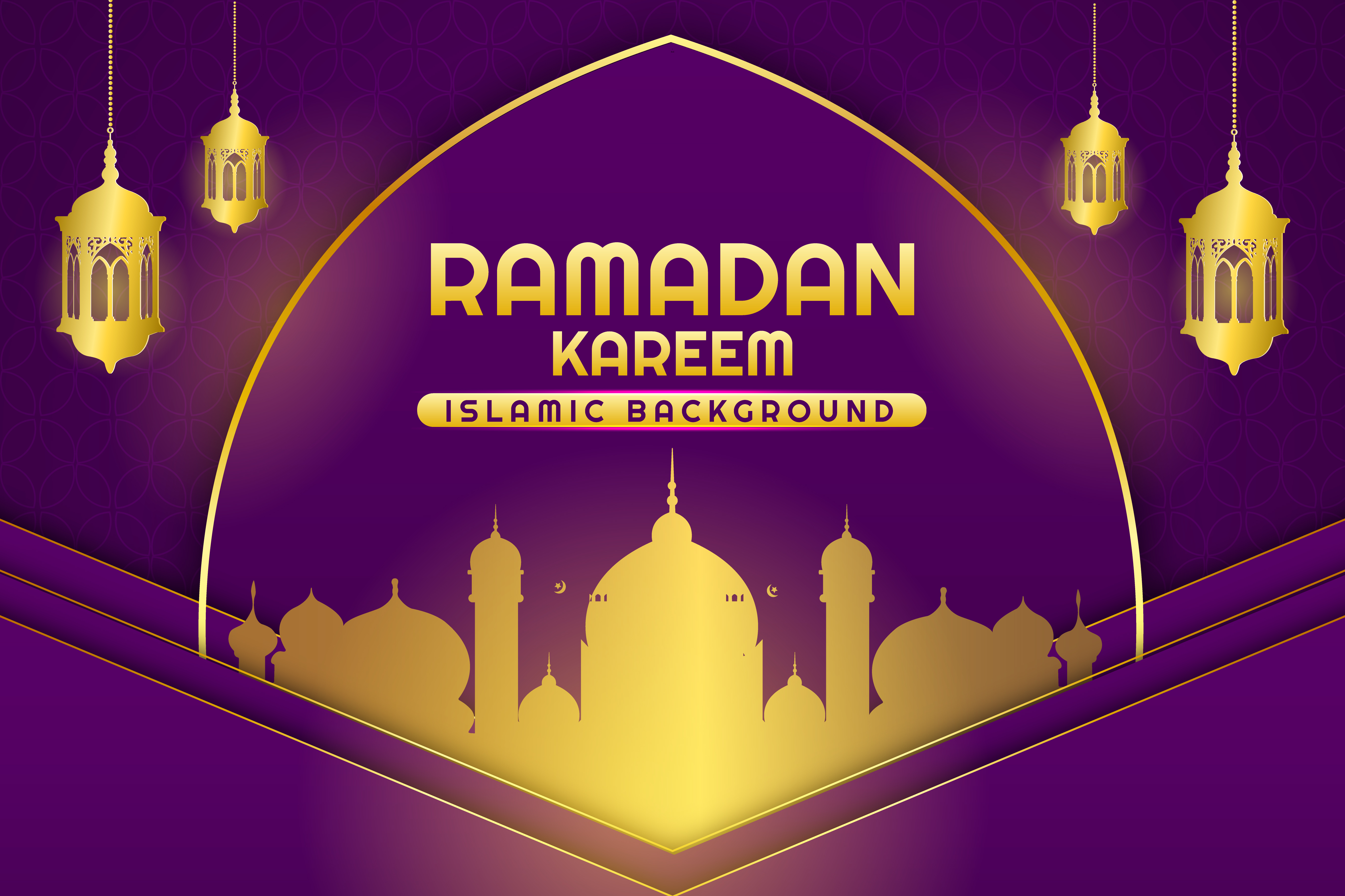 Ramadã Kareem Vetor EPS Editável