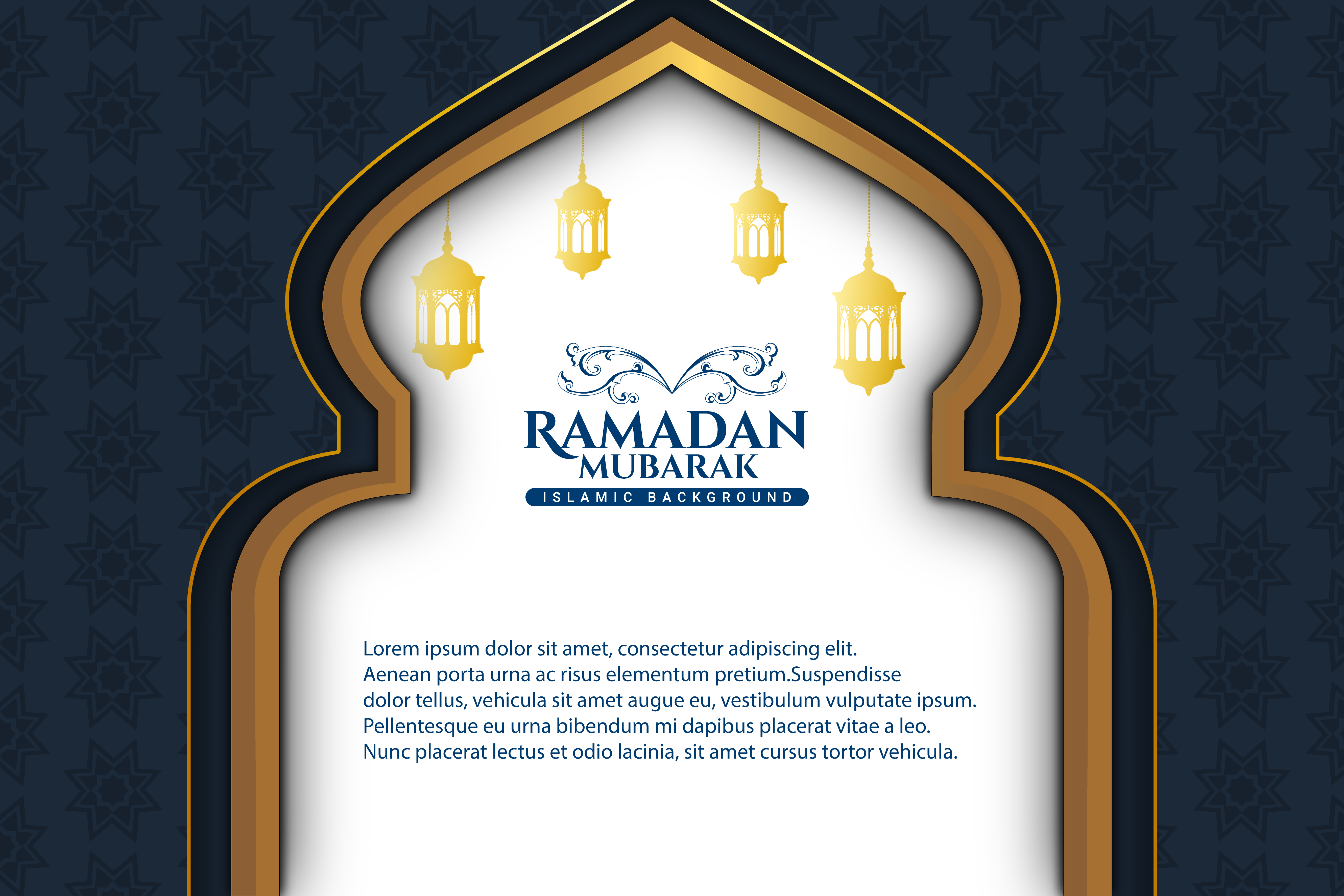 Feliz Ramadã Vetor EPS Editável