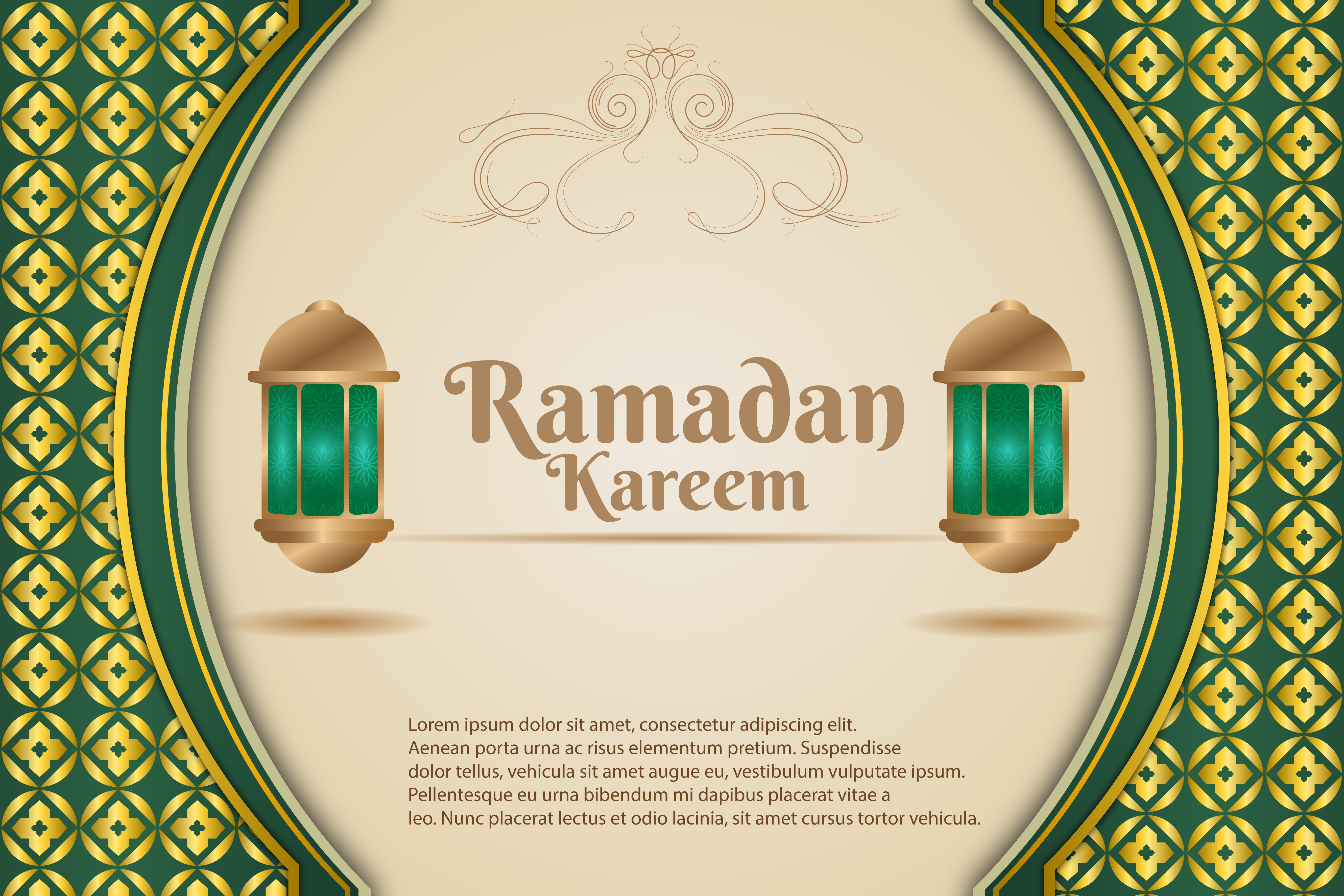 Ramadã Kareem Vetor EPS Editável