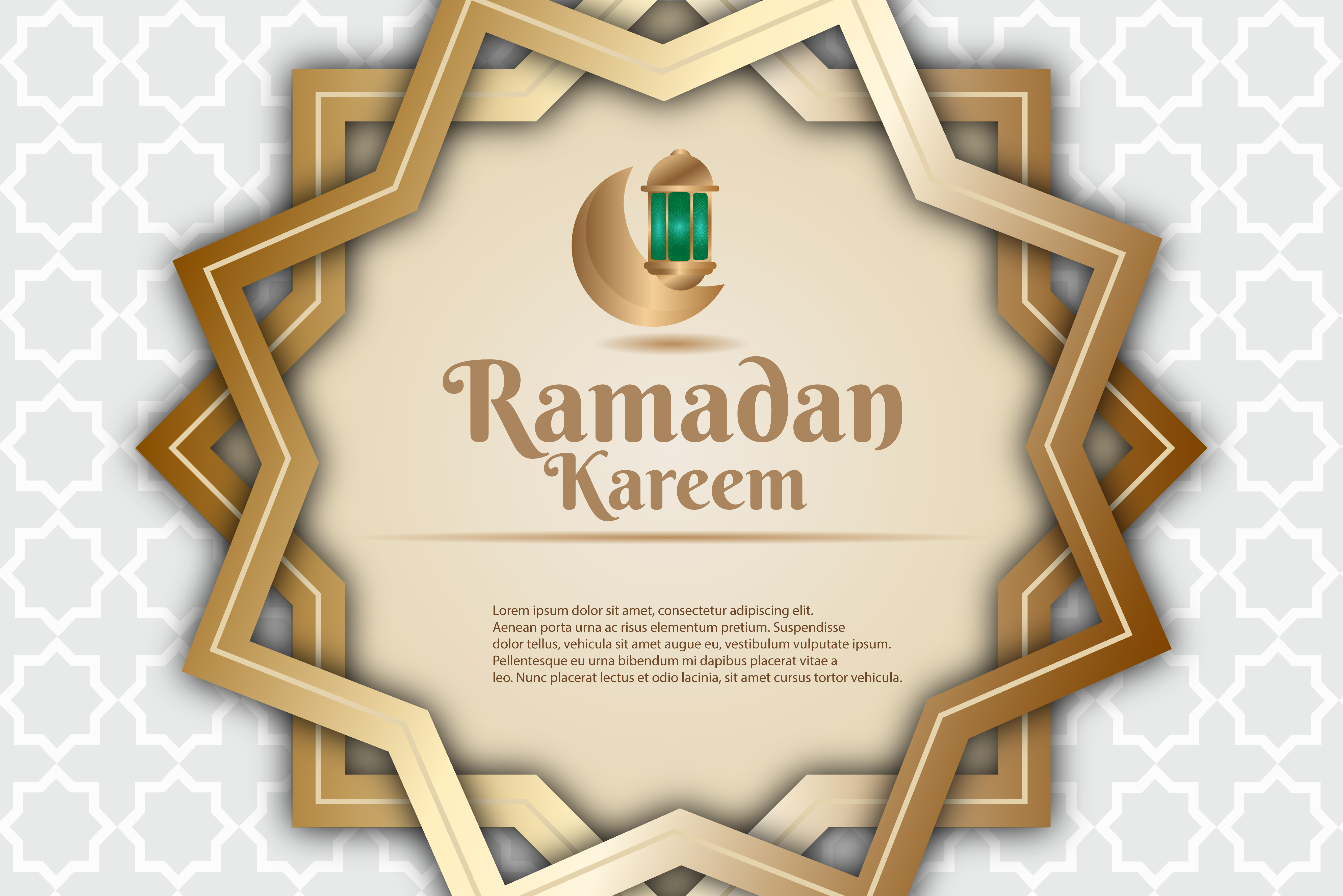 Ramadã Kareem Vetor EPS Editável