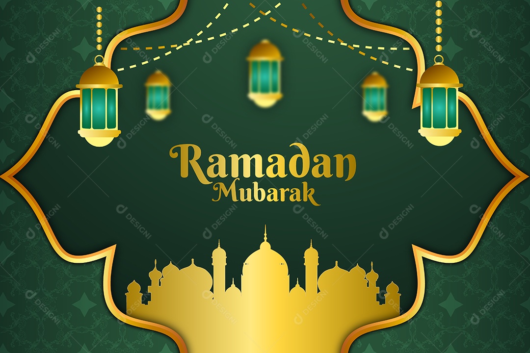 Feliz Ramadã Vetor EPS Editável