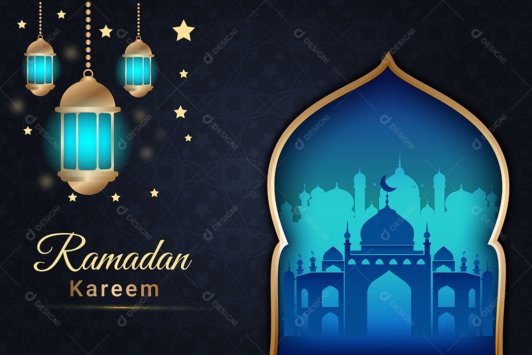 Ramadã Kareem Vetor EPS Editável