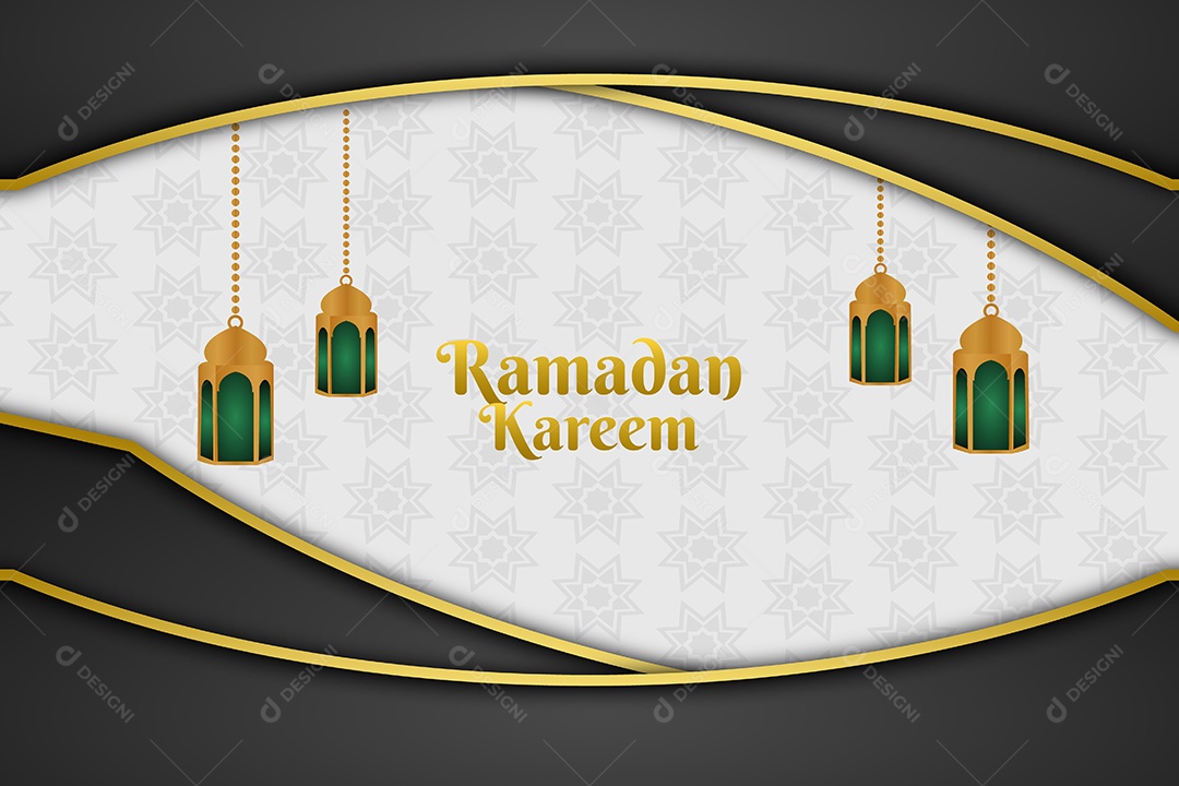 Ramadã Kareem Vetor EPS Editávelra