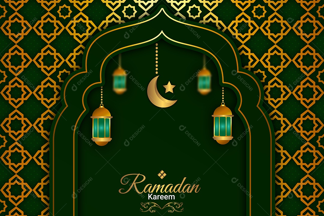 Ramadã Kareem Vetor EPS Editável