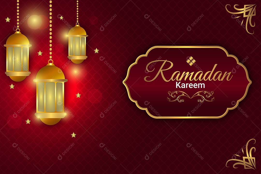 Ramadã Kareem Vetor EPS Editável