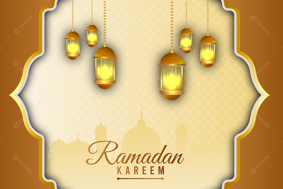 Ramadã Kareem Vetor EPS Editável