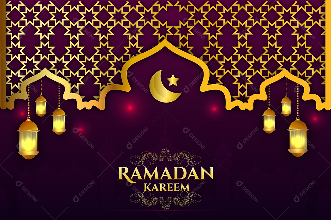 Ramadã Kareem Vetor EPS Editável