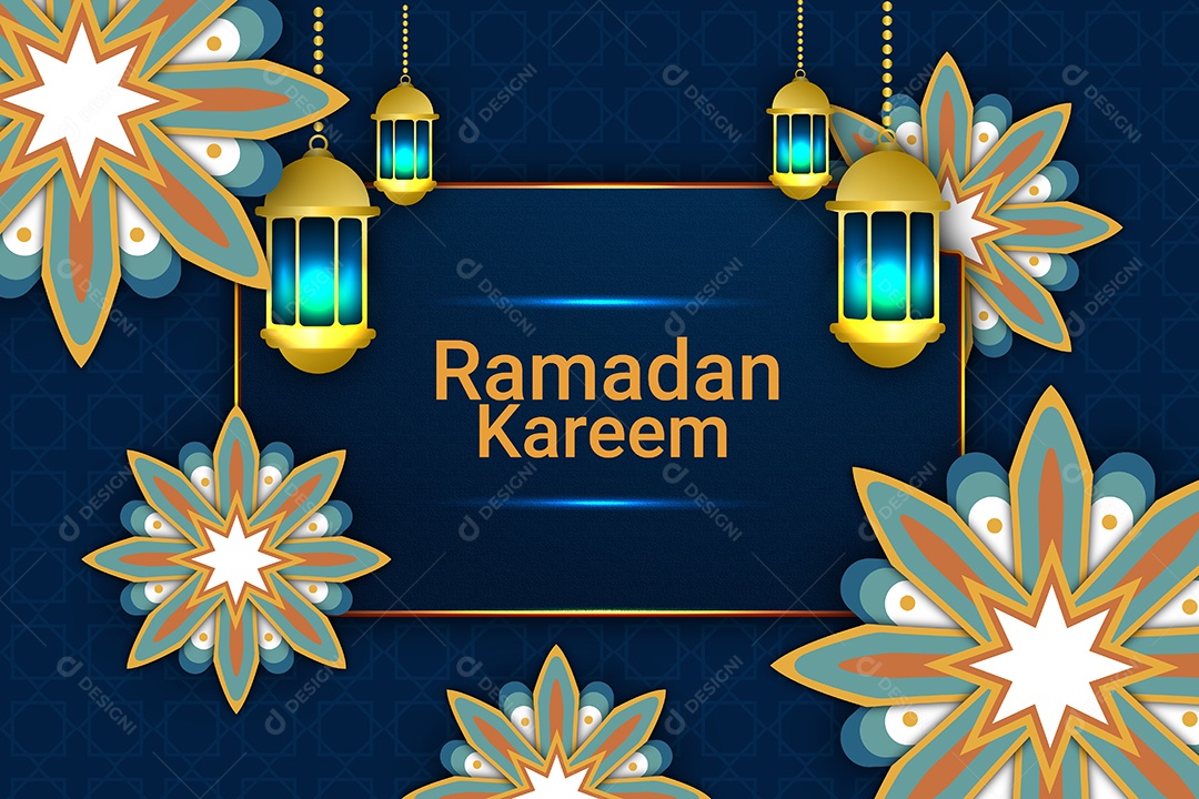 Ramadã Kareem Vetor EPS Editável