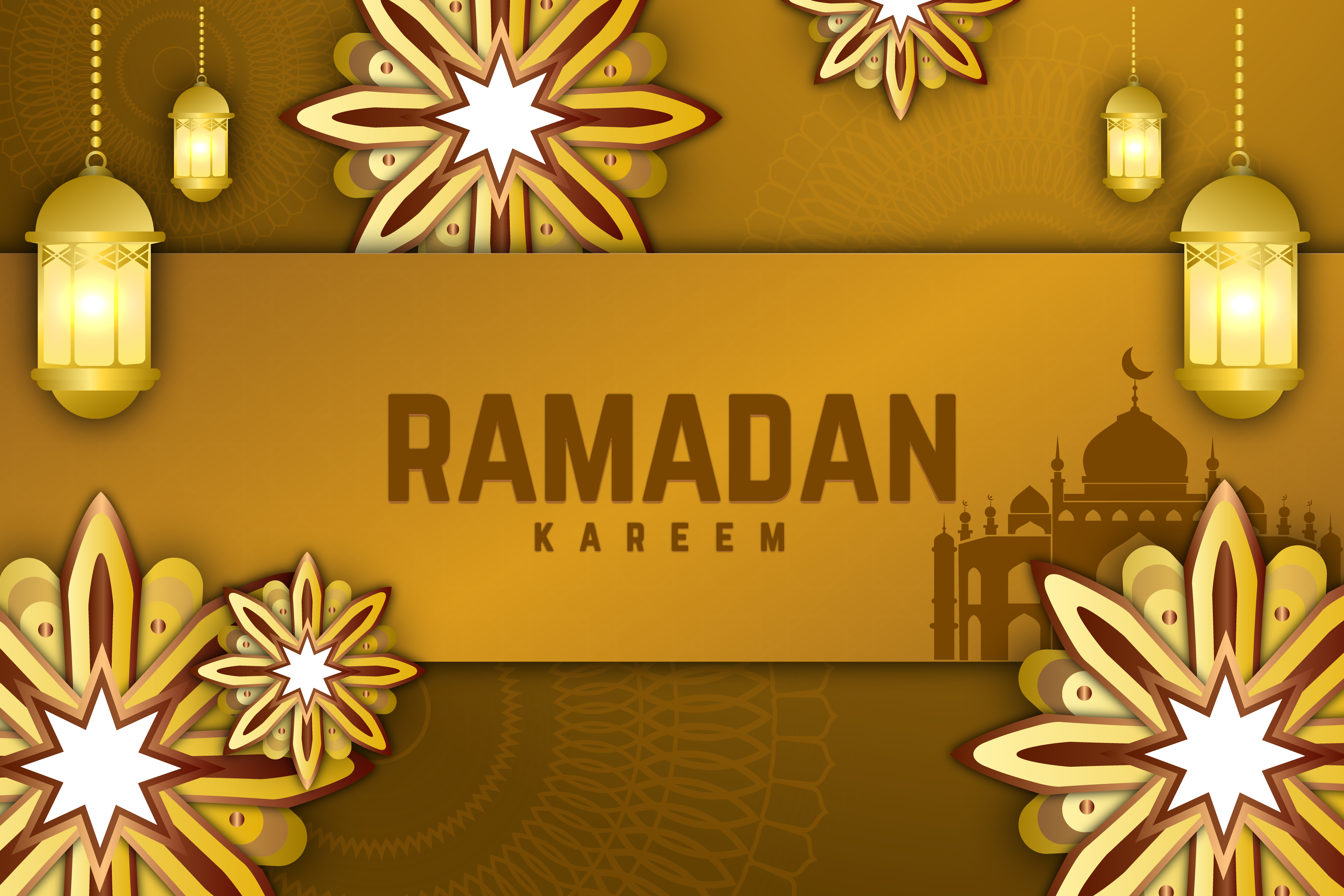 Ramadã Kareem Vetor EPS Editável