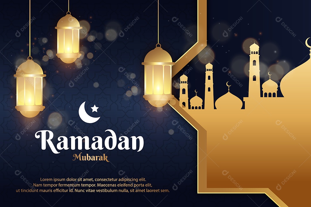 Ramadã Kareem Vetor EPS Editável