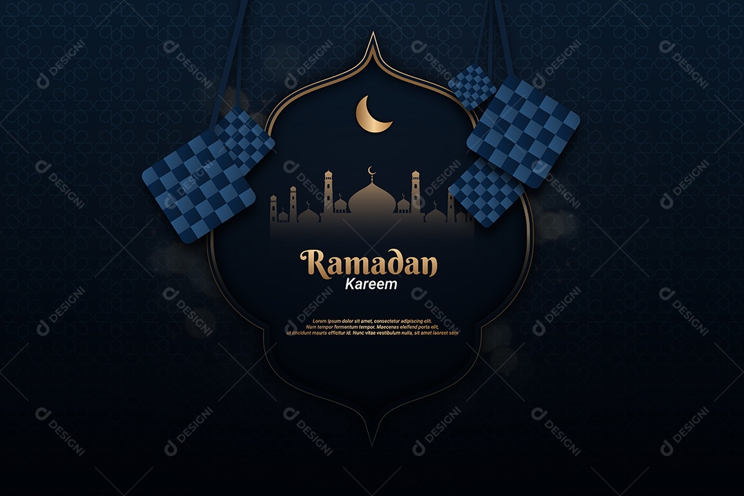 Ramadã Kareem Vetor EPS Editável