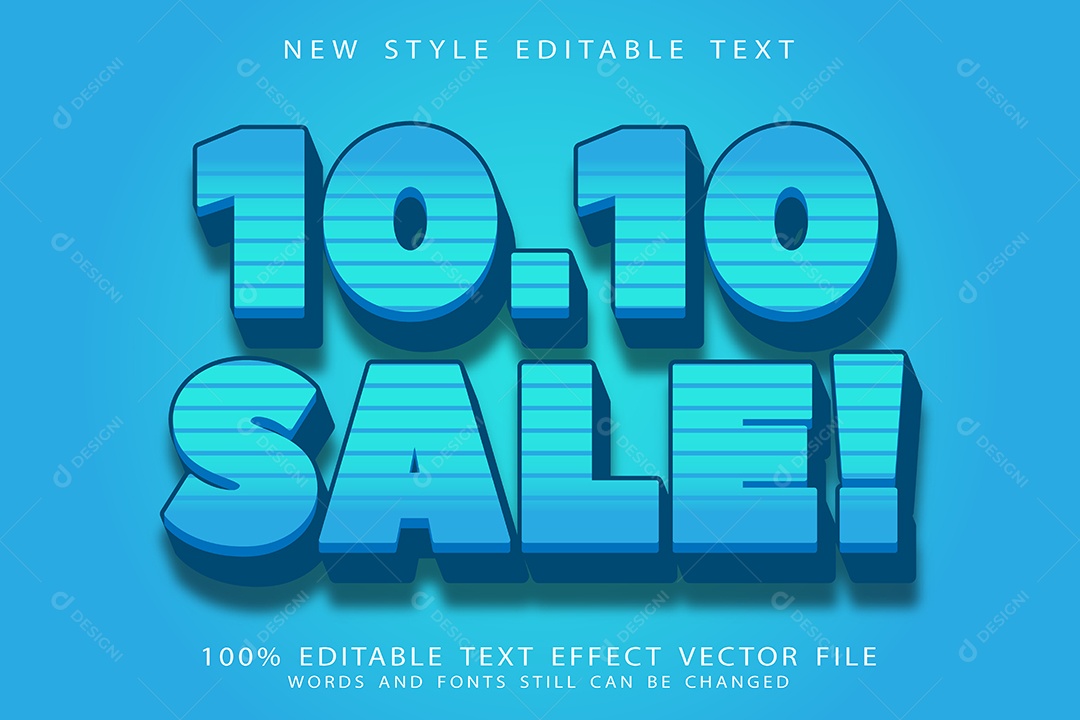 Efeito de Texto Oferta Vetor EPS Editável