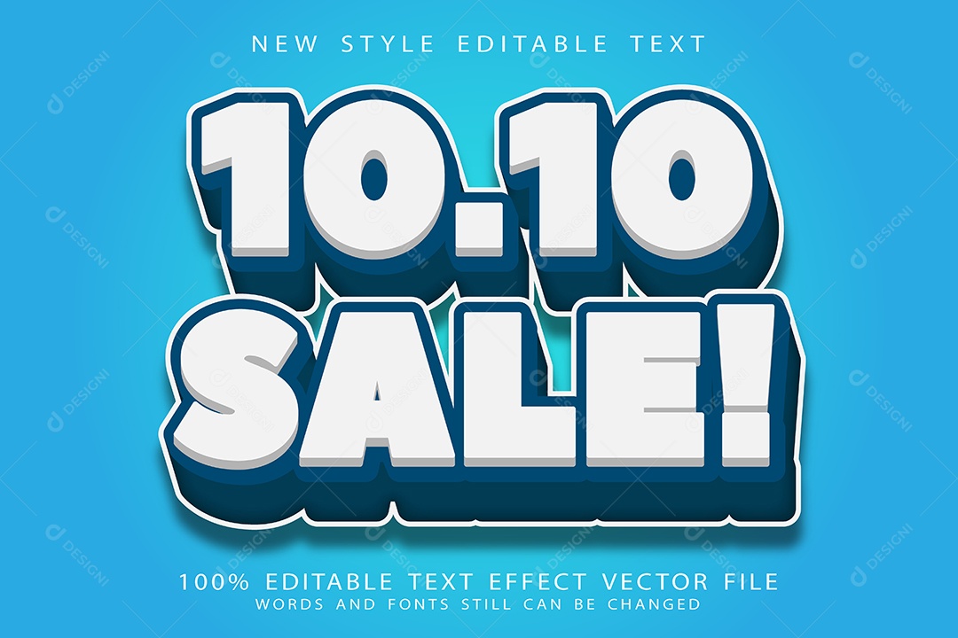 Efeito de Texto Oferta Vetor EPS Editável