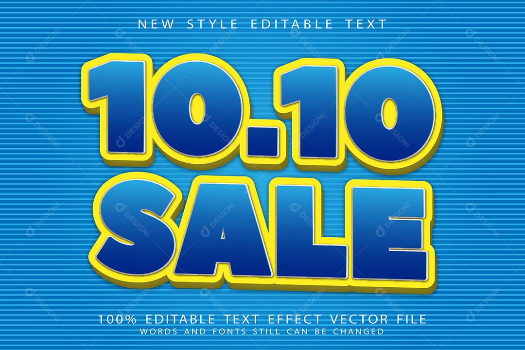 Efeito de Texto Oferta Vetor EPS Editável