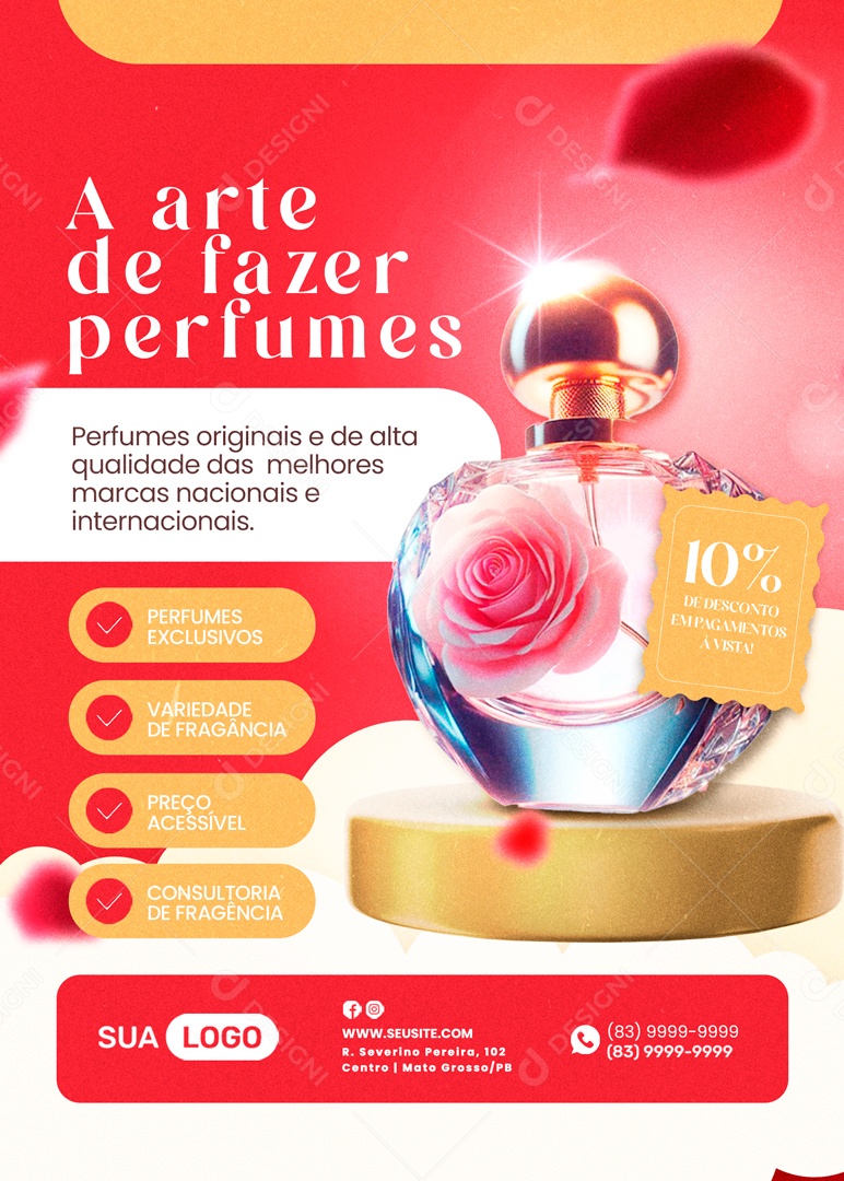 A Arte de Fazer Perfume Social Media PSD Editável