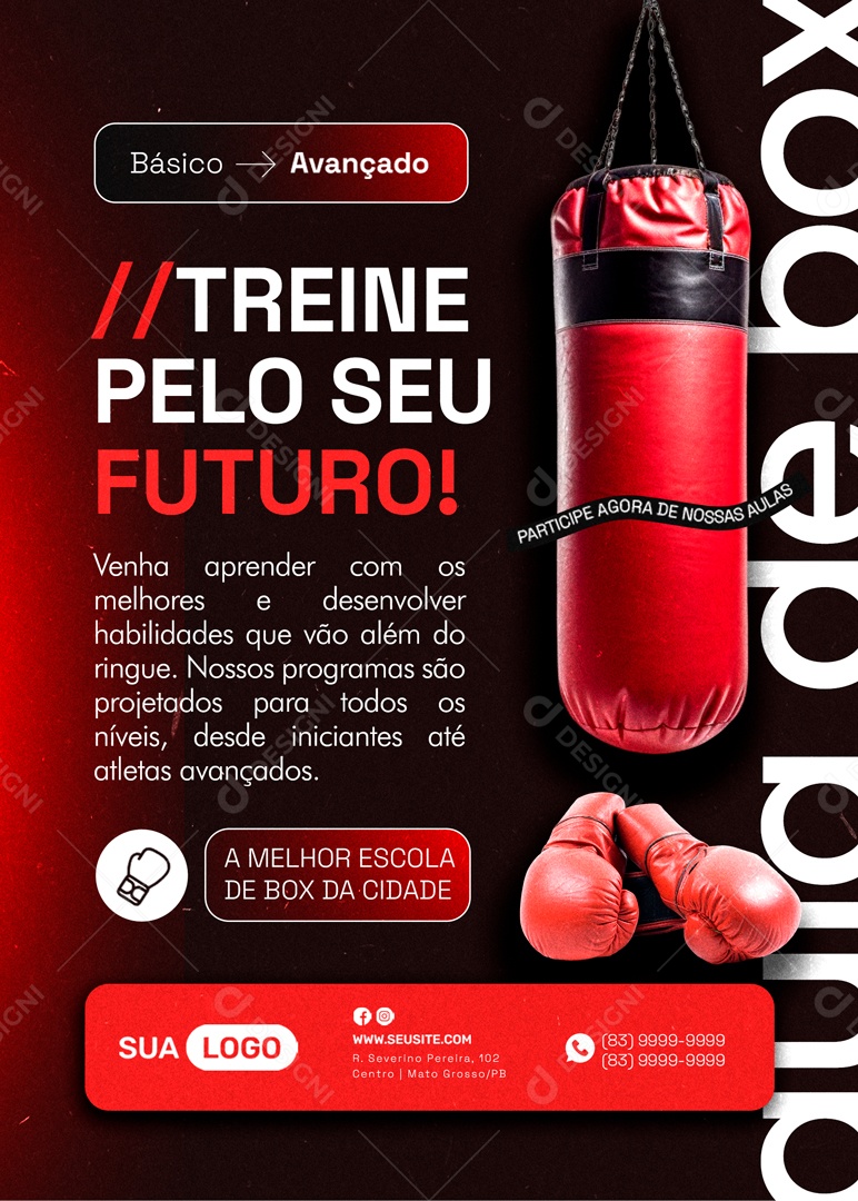 Treine pelo seu Futuro Social Media PSD Editável