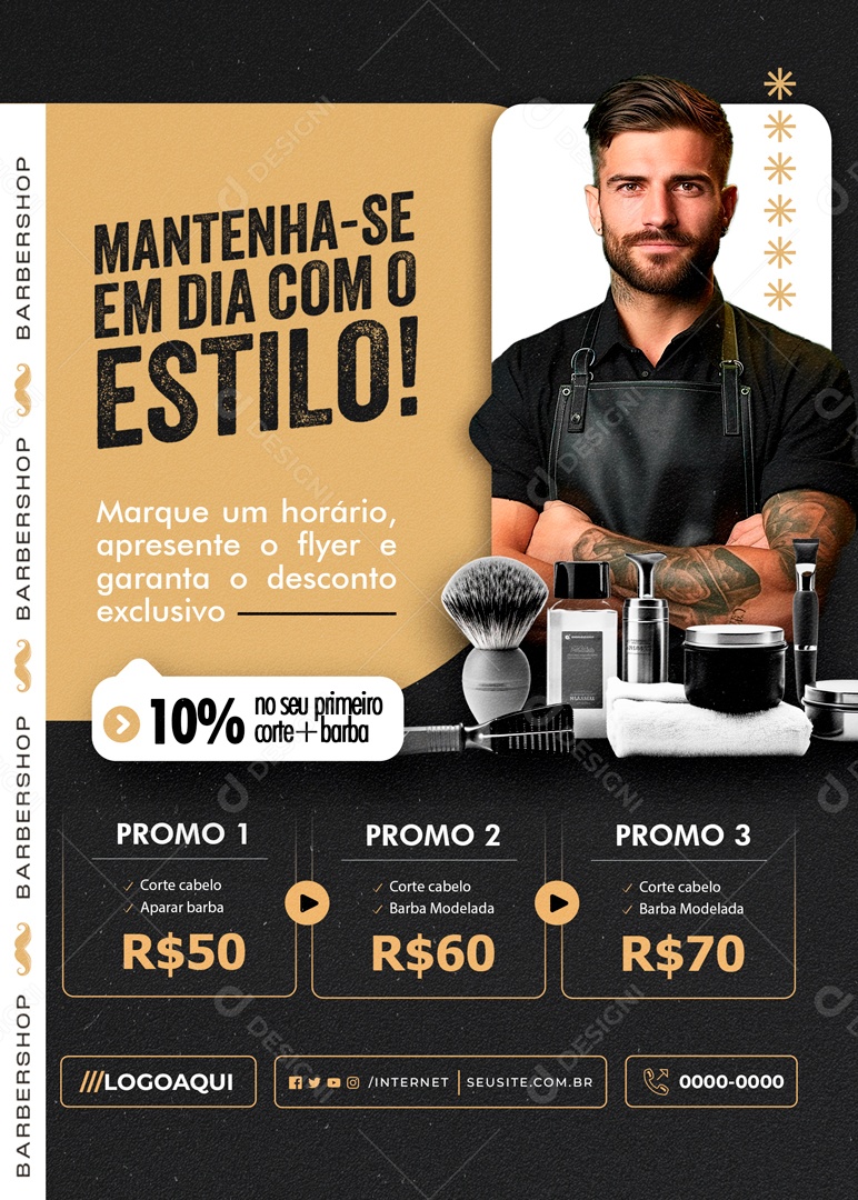 Mantenha-se emm Dia com o Estilo Social Media PSD Editável