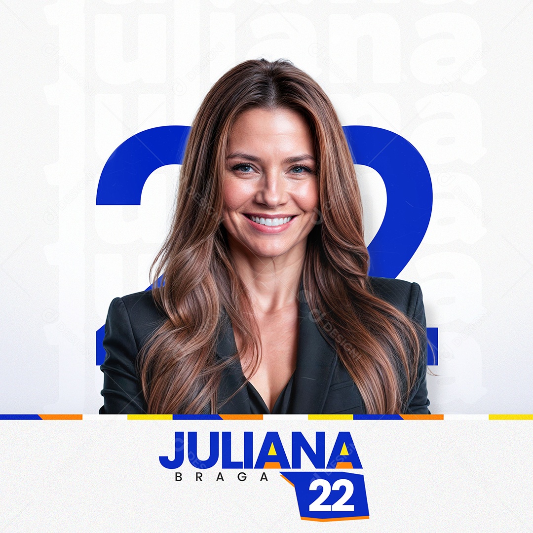 Campanha Eleitoral Política Eleição Prefeito Vereador Governador Deputado Social Media PSD Editável