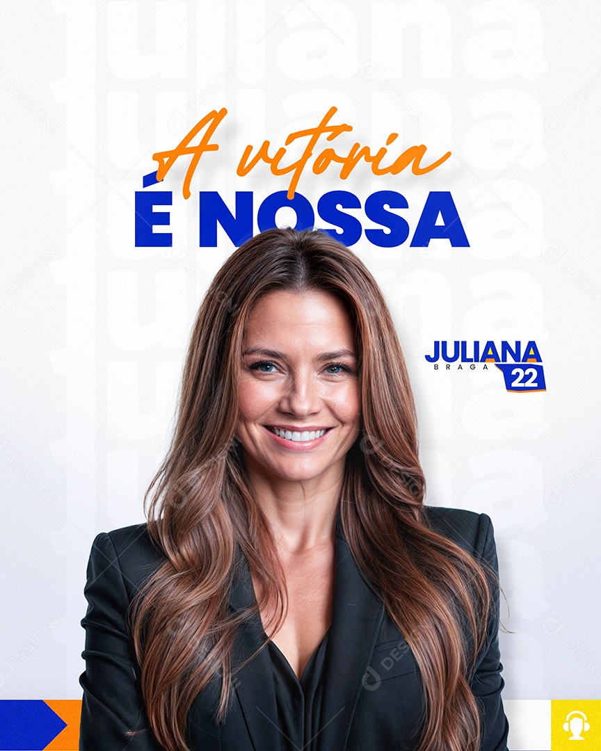 Campanha Eleitoral Política Eleição Prefeito Vereador Governador Deputado Social Media PSD Editável