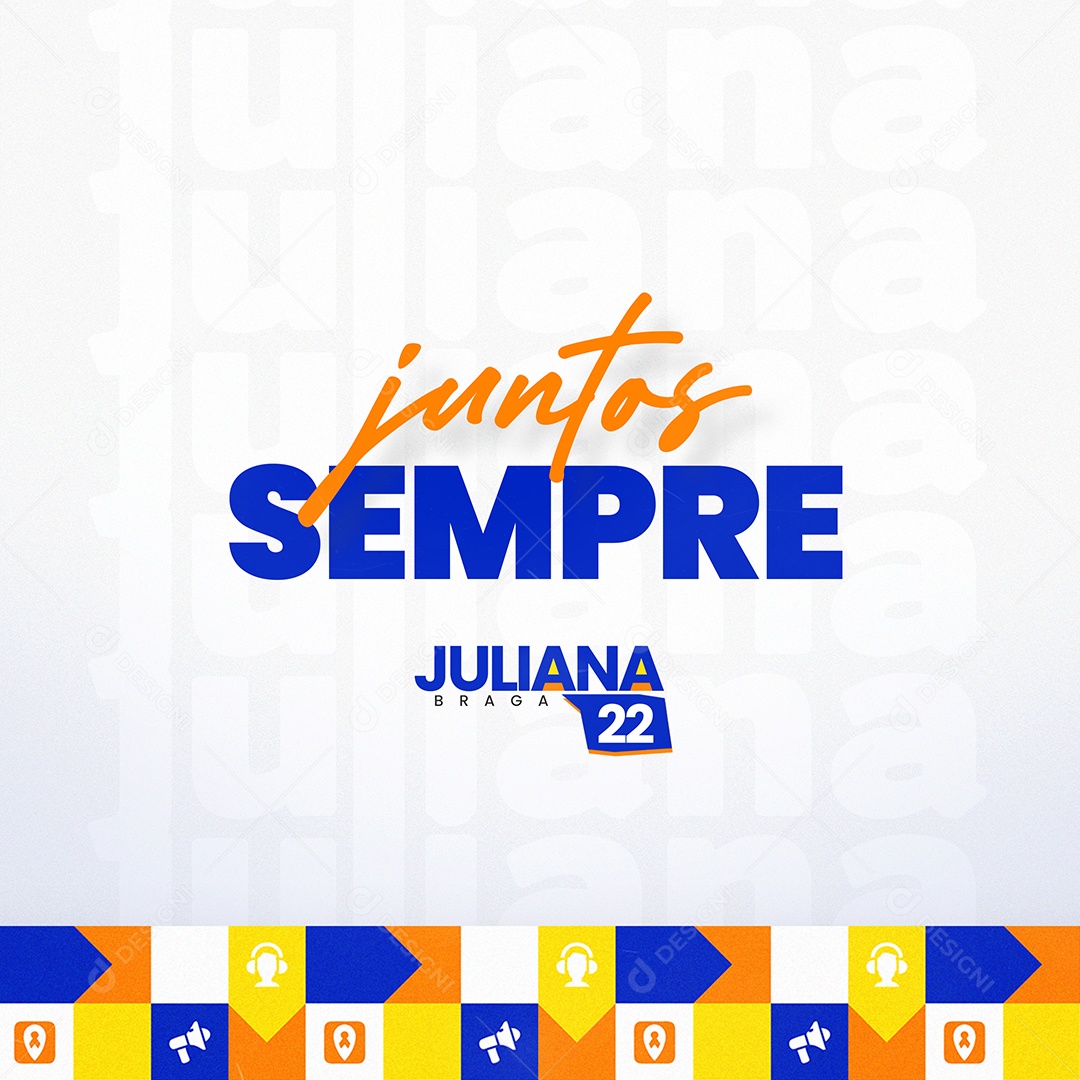 Feed Política Juntos Sempre Social Media PSD Editável