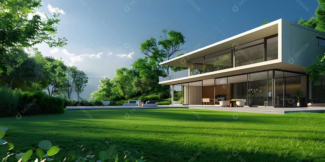 Fundo imobiliário moderno para casa