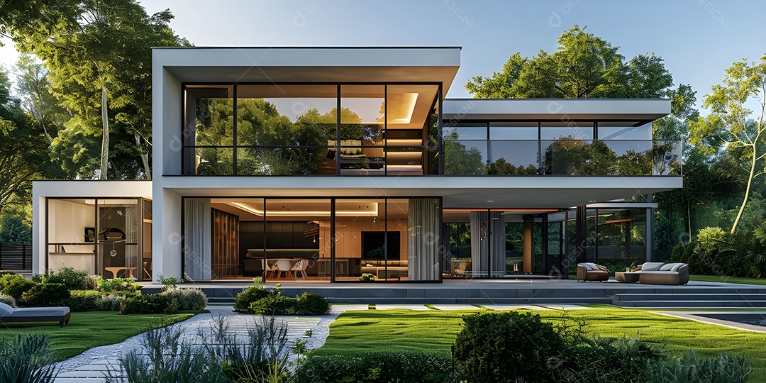 Fundo imobiliário moderno para casa