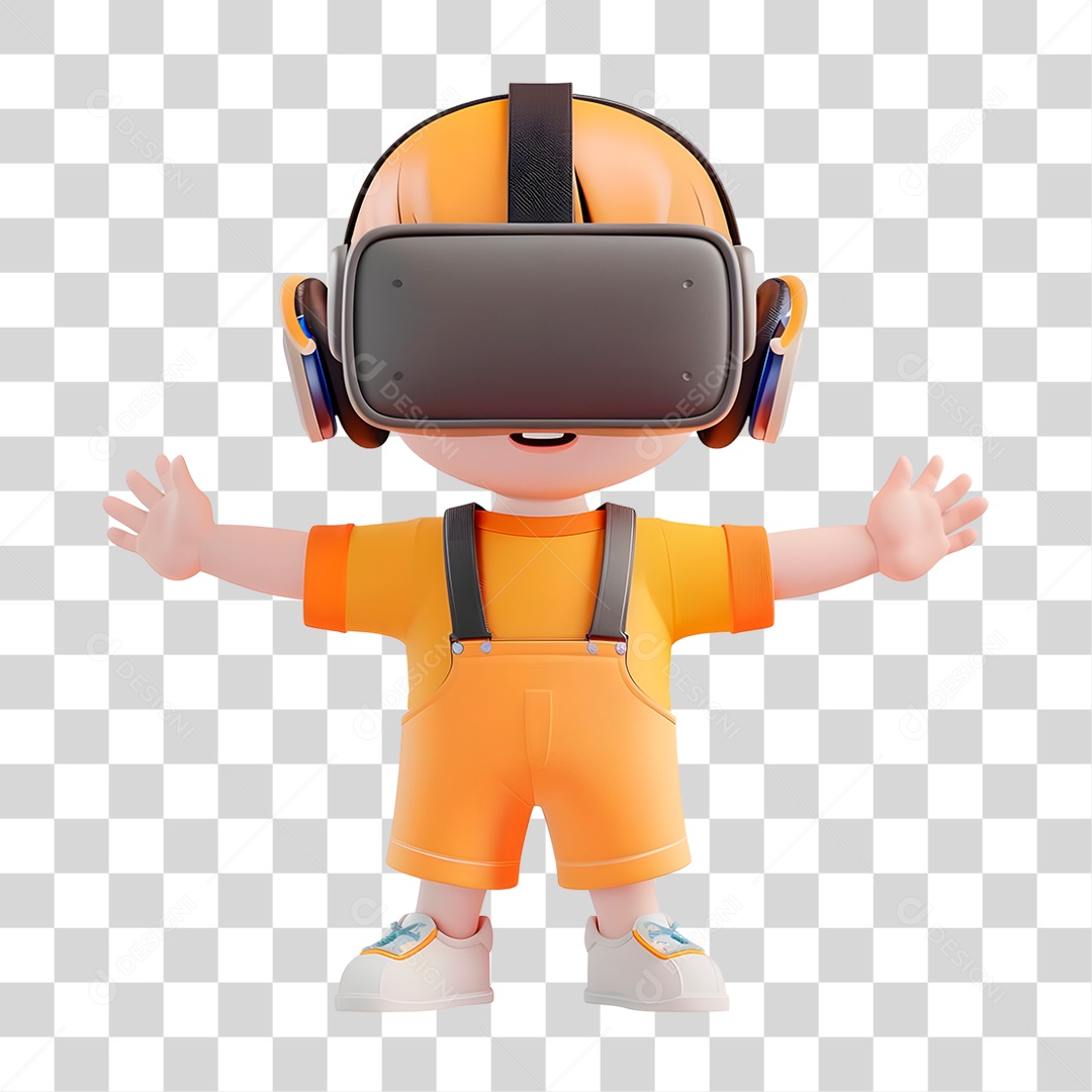 Menino Usando Óculo Vr PNG Transparente