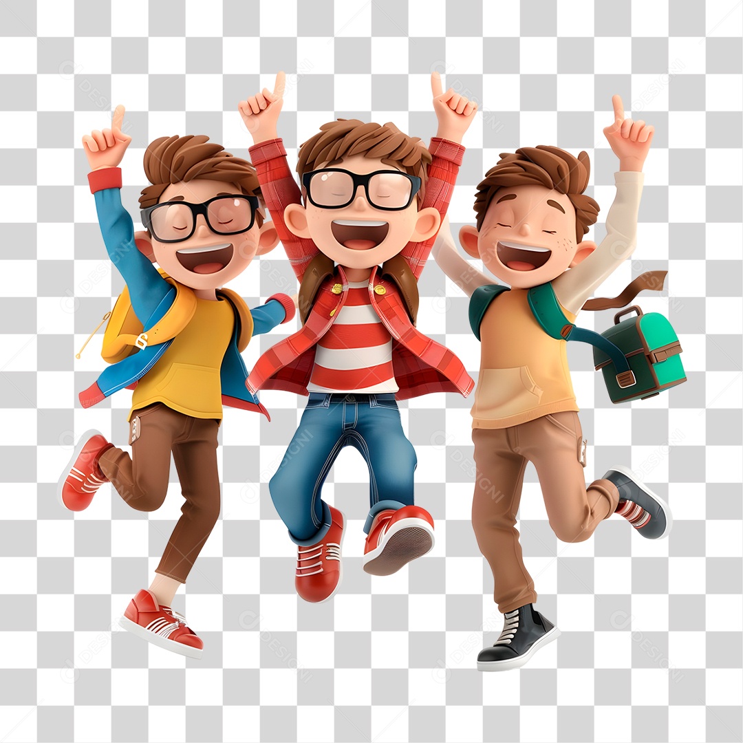 Colegas de Classe PNG Transparente