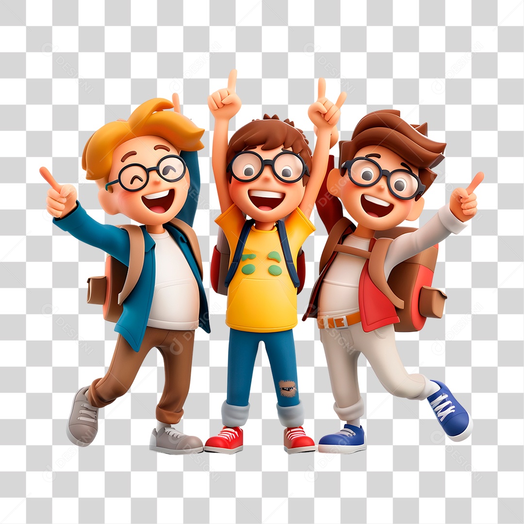 Colegas de Classe PNG Transparente
