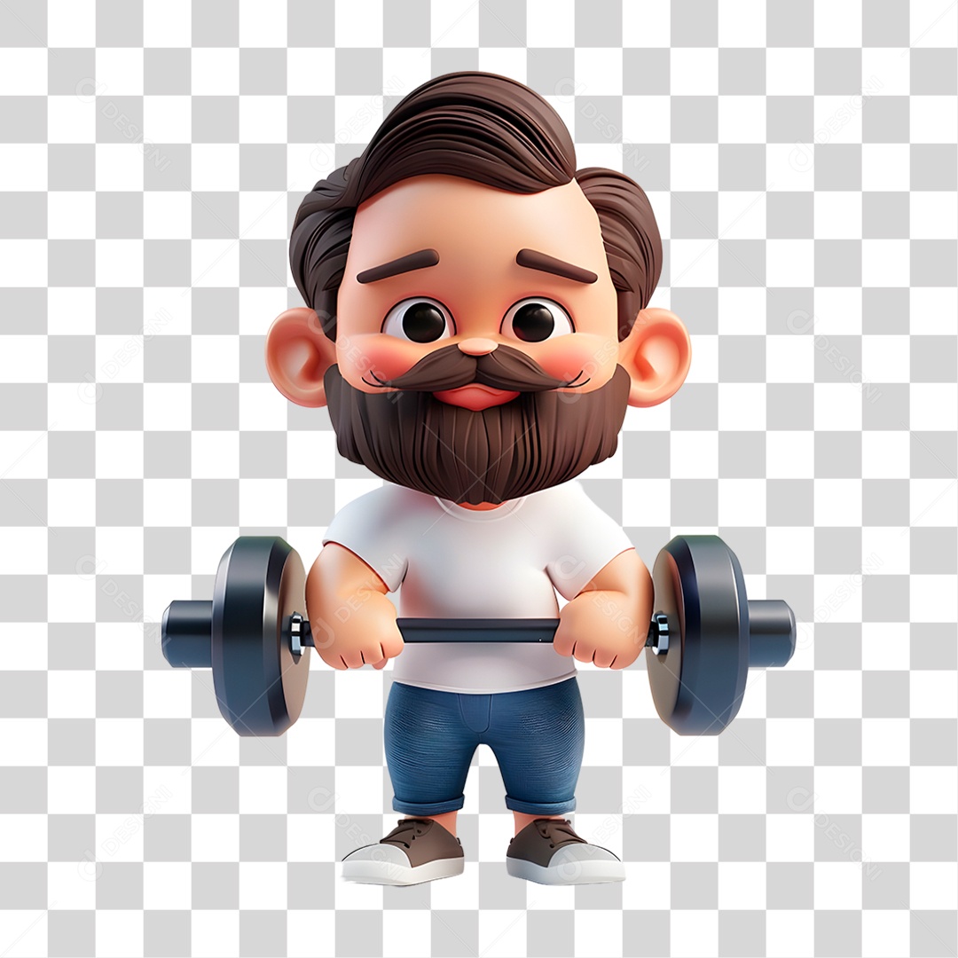 Homem Treinando PNG Transparente