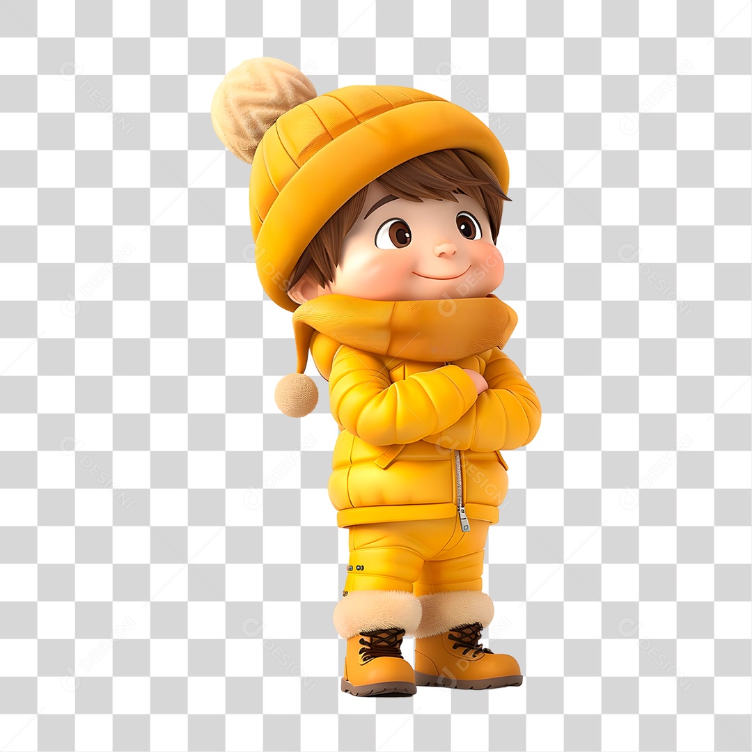 Garoto de Blusão PNG Transparente